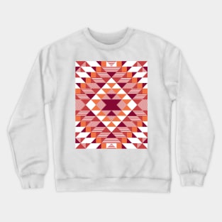 Terracotta Tribal Art Crewneck Sweatshirt